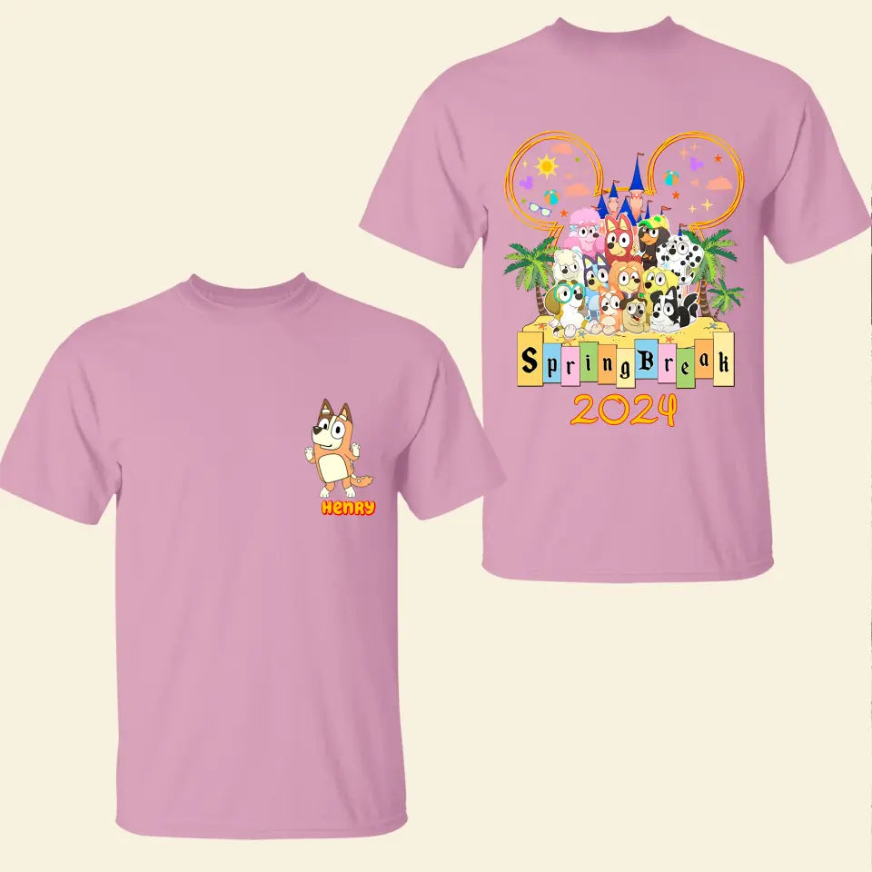 Family Trip 2024 - Personalized Custom Double-side T-shirt - Gift For Family, Family Member, Friends