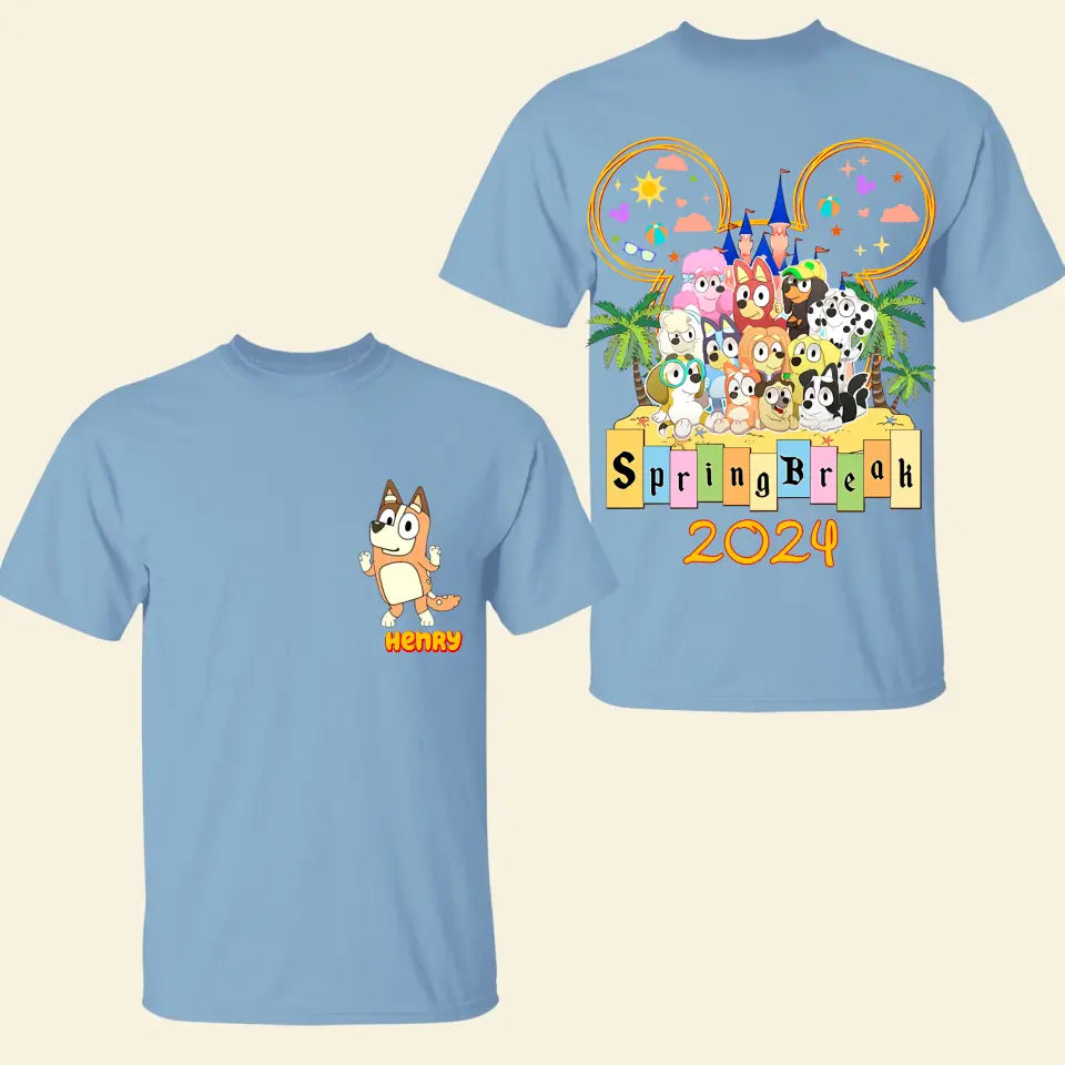 Family Trip 2024 - Personalized Custom Double-side T-shirt - Gift For Family, Family Member, Friends