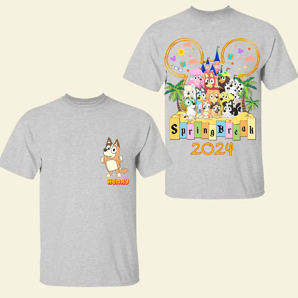 Family Trip 2024 - Personalized Custom Double-side T-shirt - Gift For Family, Family Member, Friends