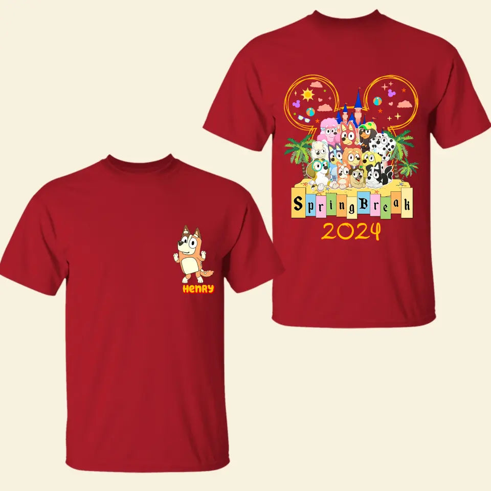 Family Trip 2024 - Personalized Custom Double-side T-shirt - Gift For Family, Family Member, Friends