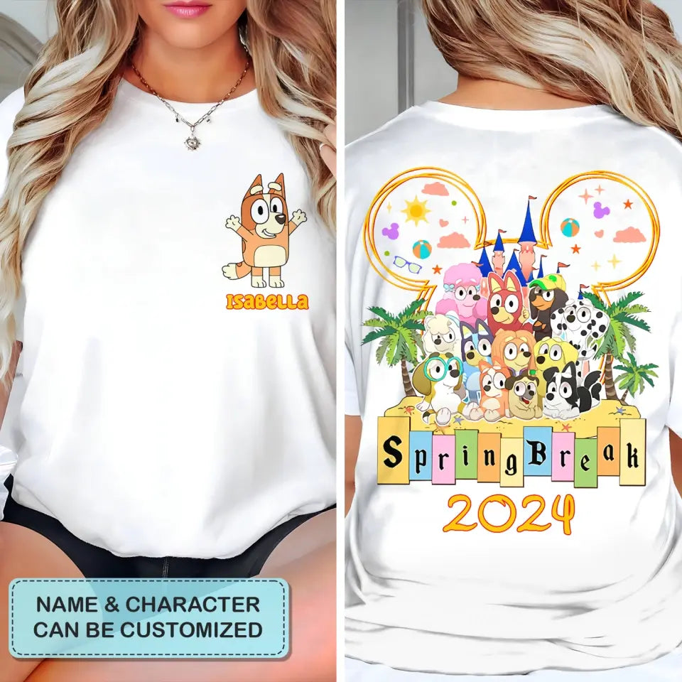 Family Trip 2024 - Personalized Custom Double-side T-shirt - Gift For Family, Family Member, Friends