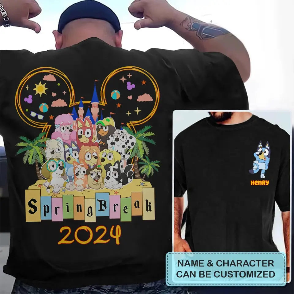 Family Trip 2024 - Personalized Custom Double-side T-shirt - Gift For Family, Family Member, Friends