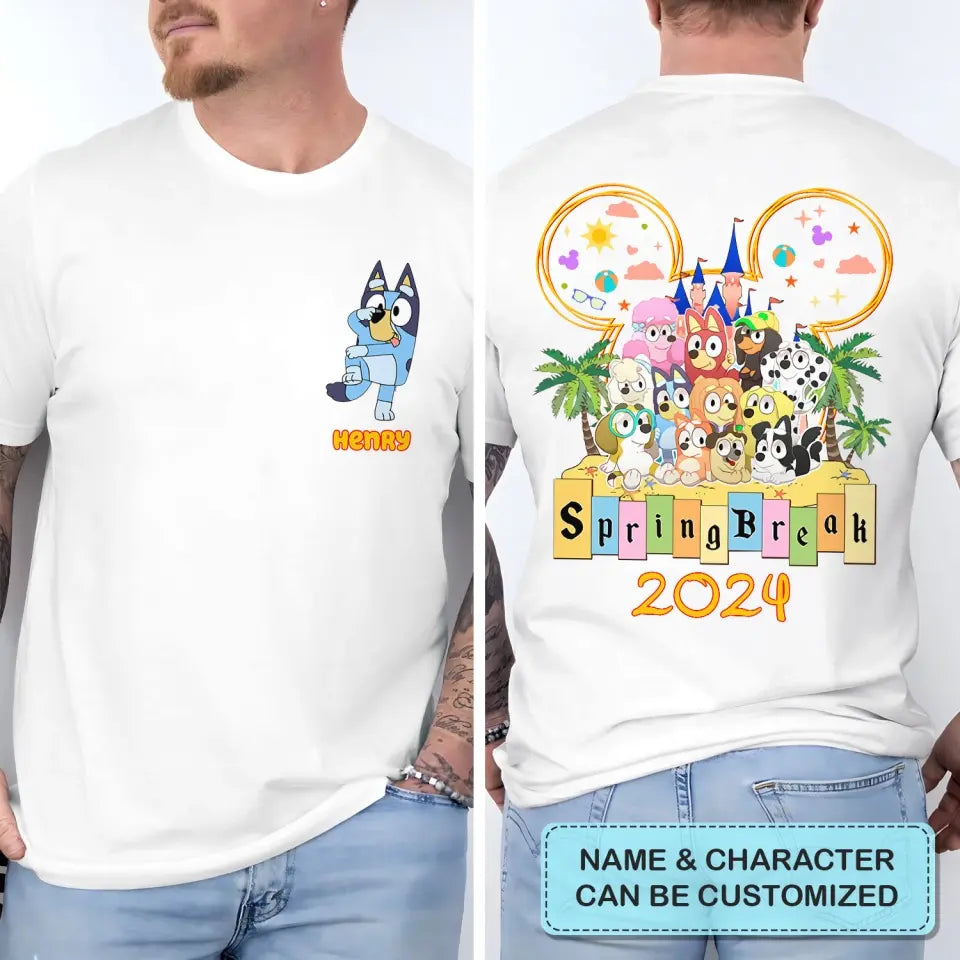 Family Trip 2024 - Personalized Custom Double-side T-shirt - Gift For Family, Family Member, Friends