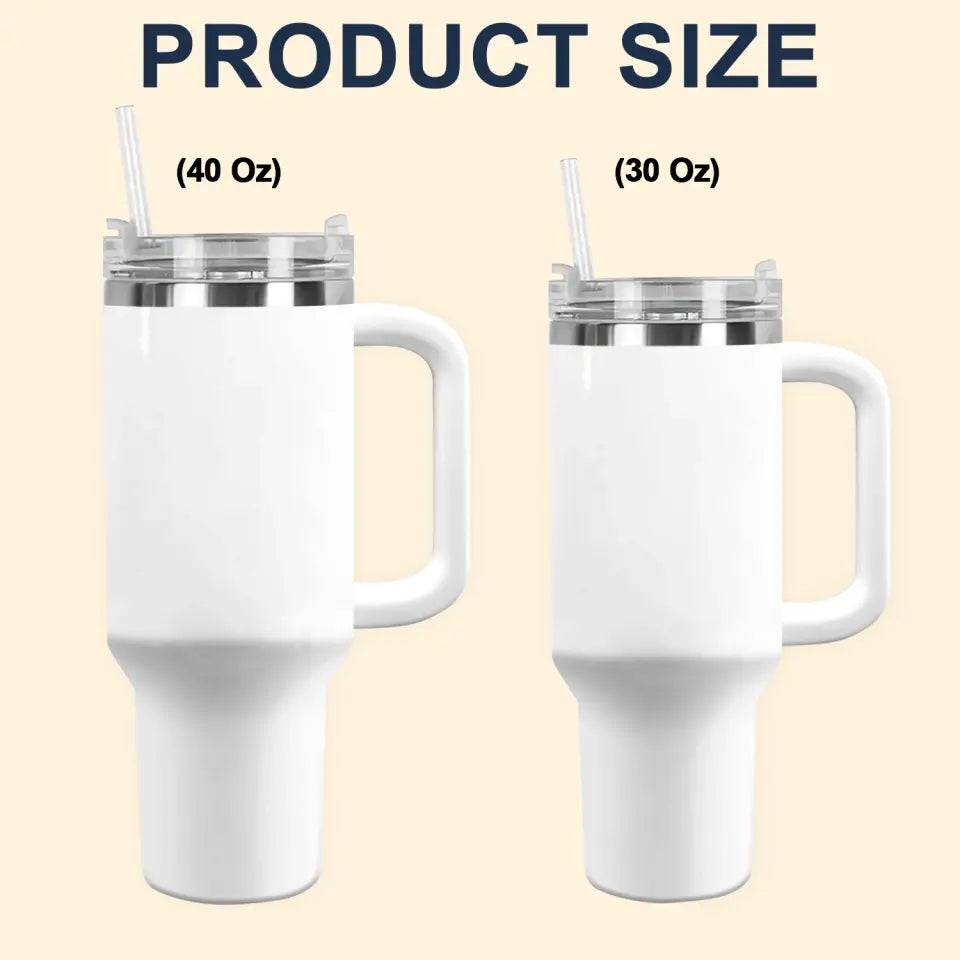 It's Okay To Feel All The Feel - Personalized Custom Tumbler With Handle - Gift For Friends, Family Members