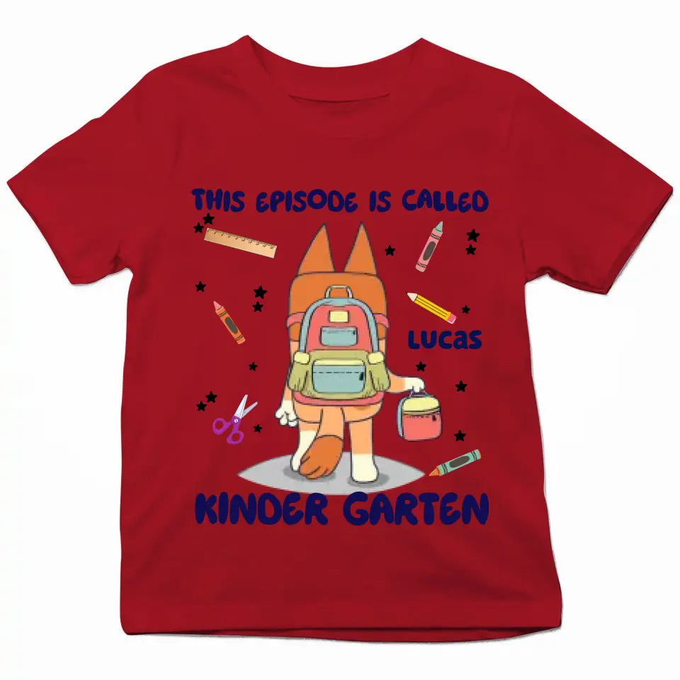 This Episode Is Called - Personalized Custom Youth T-shirt - Birthday, Back To School, Kindergarten, First, Second, Third, Fourth, Fifth Grade, Pre-K Gift For Kids