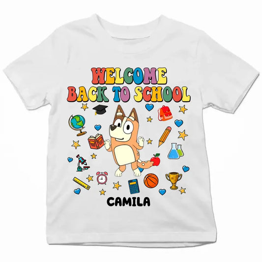 Welcome Back To School - Personalized Custom Youth T-shirt - Back To School Gift For Kid