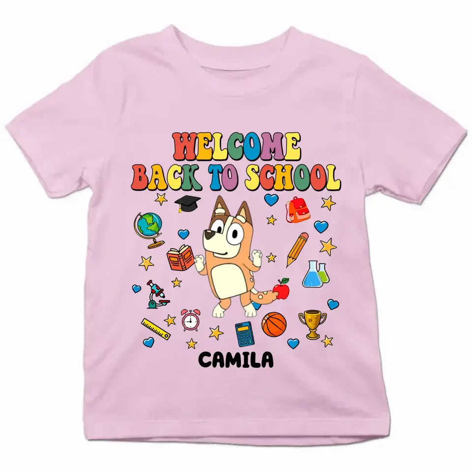 Welcome Back To School - Personalized Custom Youth T-shirt - Back To School Gift For Kid