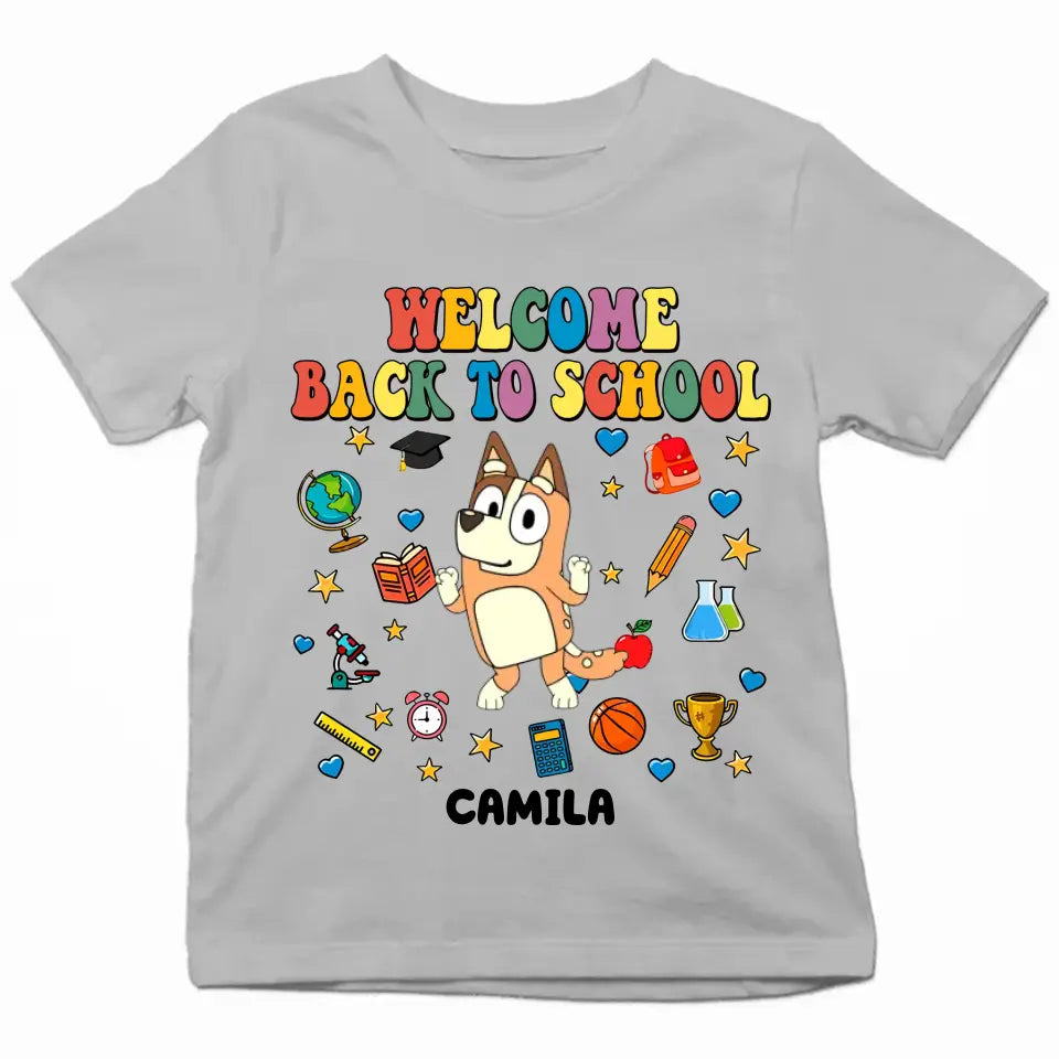 Welcome Back To School - Personalized Custom Youth T-shirt - Back To School Gift For Kid