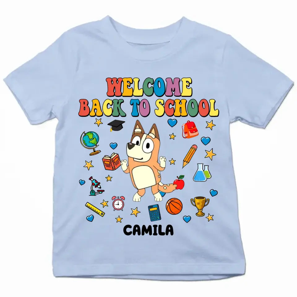Welcome Back To School - Personalized Custom Youth T-shirt - Back To School Gift For Kid