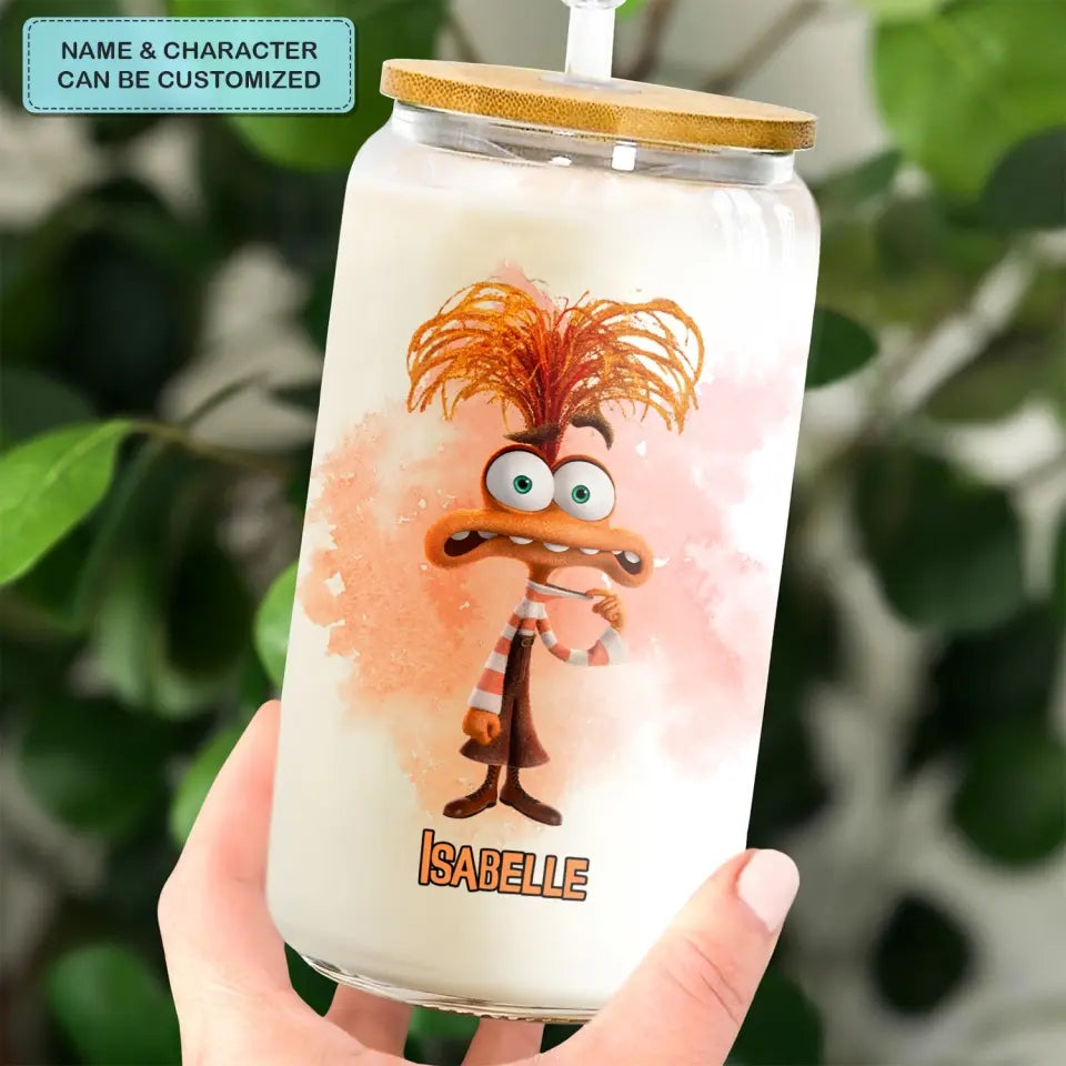 In My Exploring Emotion Era - Personalized Custom Glass Can - Gift For Kids, Friends, Family Member