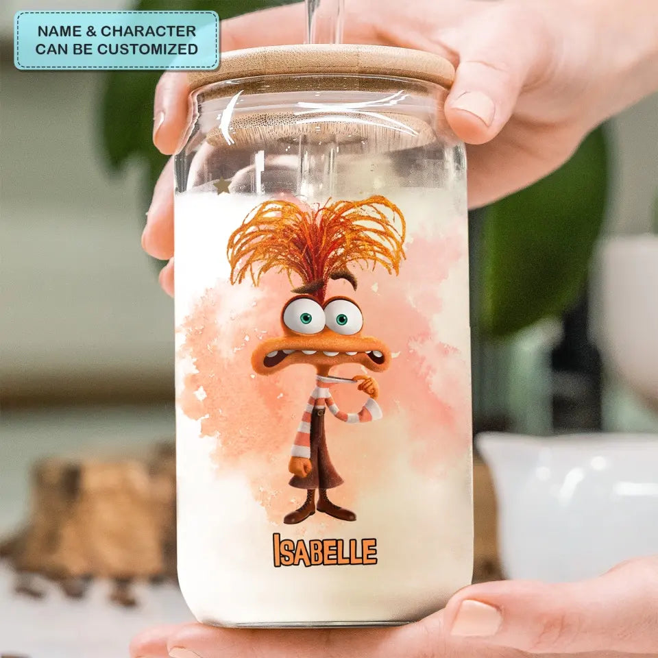 In My Exploring Emotion Era - Personalized Custom Glass Can - Gift For Kids, Friends, Family Member