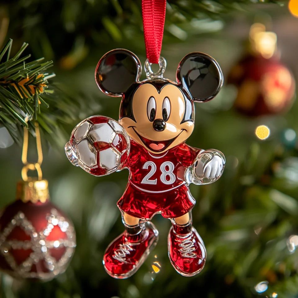 Holiday Kicker - Personalized Mica Ornament - Gift For Family Members
