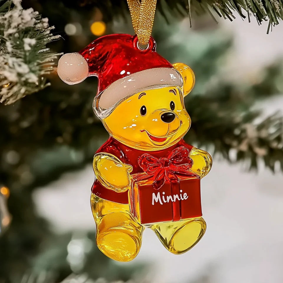 Honey Pot Holiday - Personalized Mica Ornament - Gift For Friends, Family Members