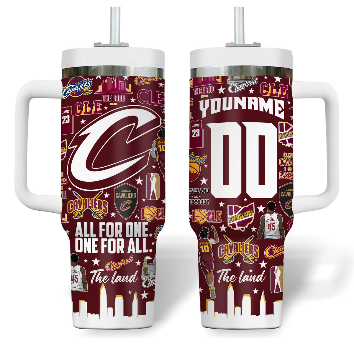 Basketball Lovers - Tumbler With Handle CAVS 03