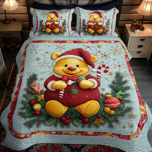 Merry And Bright Dreams 3-Piece Quilted Bedding Set NCU0LT073