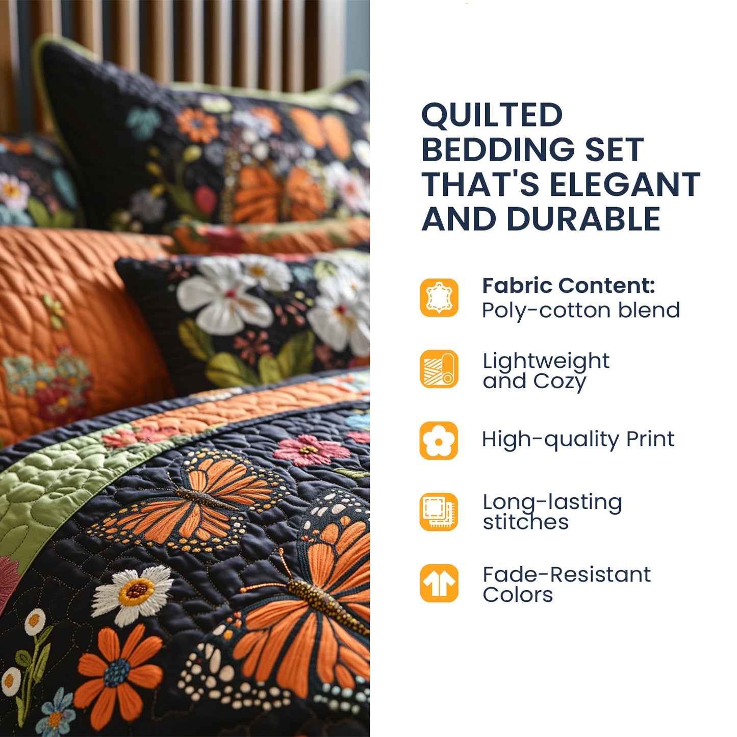 Azure Glide 3-Piece Quilted Bedding Set NCU0HT068