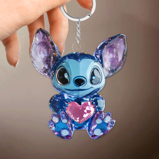 Sparkle Blue - Acrylic Keychain - Gift For Family Members NCU0HT069