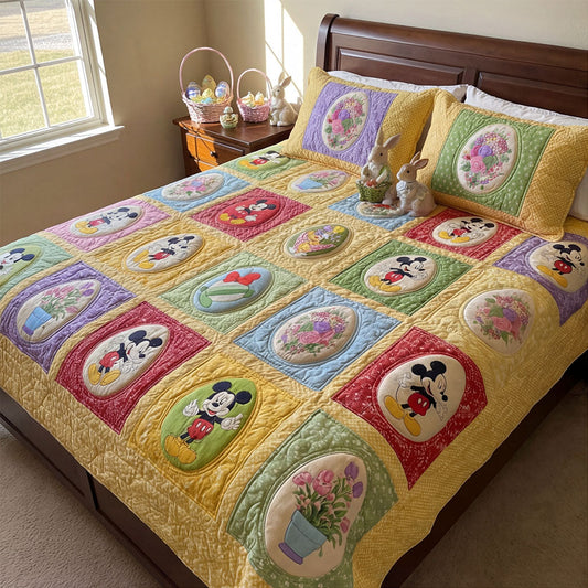 Springtime Memory Garden 3-Piece Quilted Bedding Set DMC0PT061