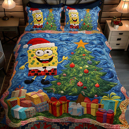 Tidal Tidings 3-Piece Quilted Bedding Set NCU0LT111