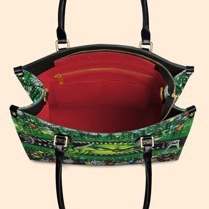 Eww People Christmas Vibe Premium Leather Handbag NCU0TL001