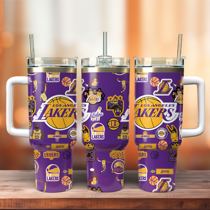 Basketball Lovers - Tumbler With Handle LA 15