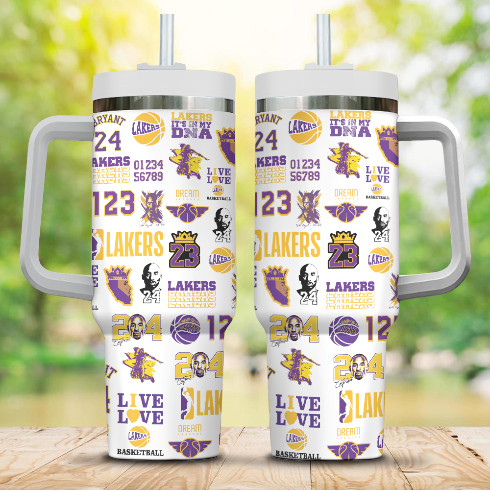Basketball Lovers - Tumbler With Handle LA 17