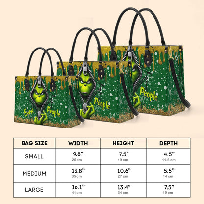 Sassy Green Premium Leather Handbag NCU0TL002