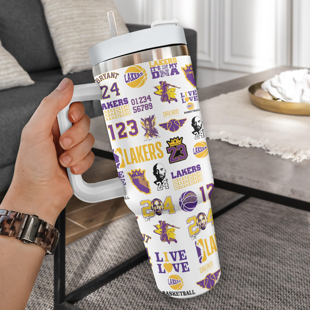 Basketball Lovers - Tumbler With Handle LA 17