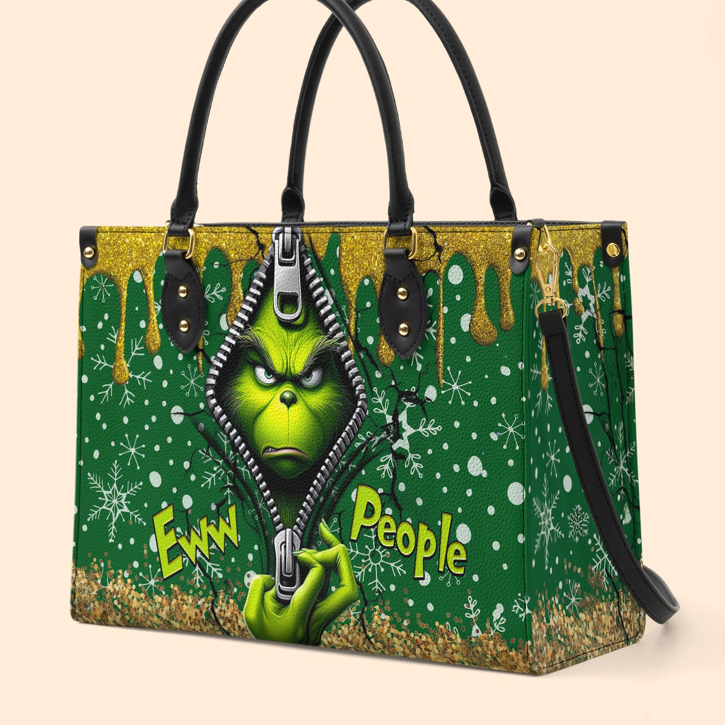 Sassy Green Premium Leather Handbag NCU0TL002