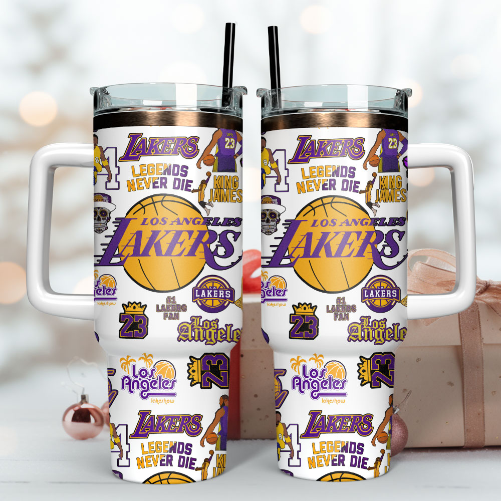 Basketball Lovers - Tumbler With Handle LA 12