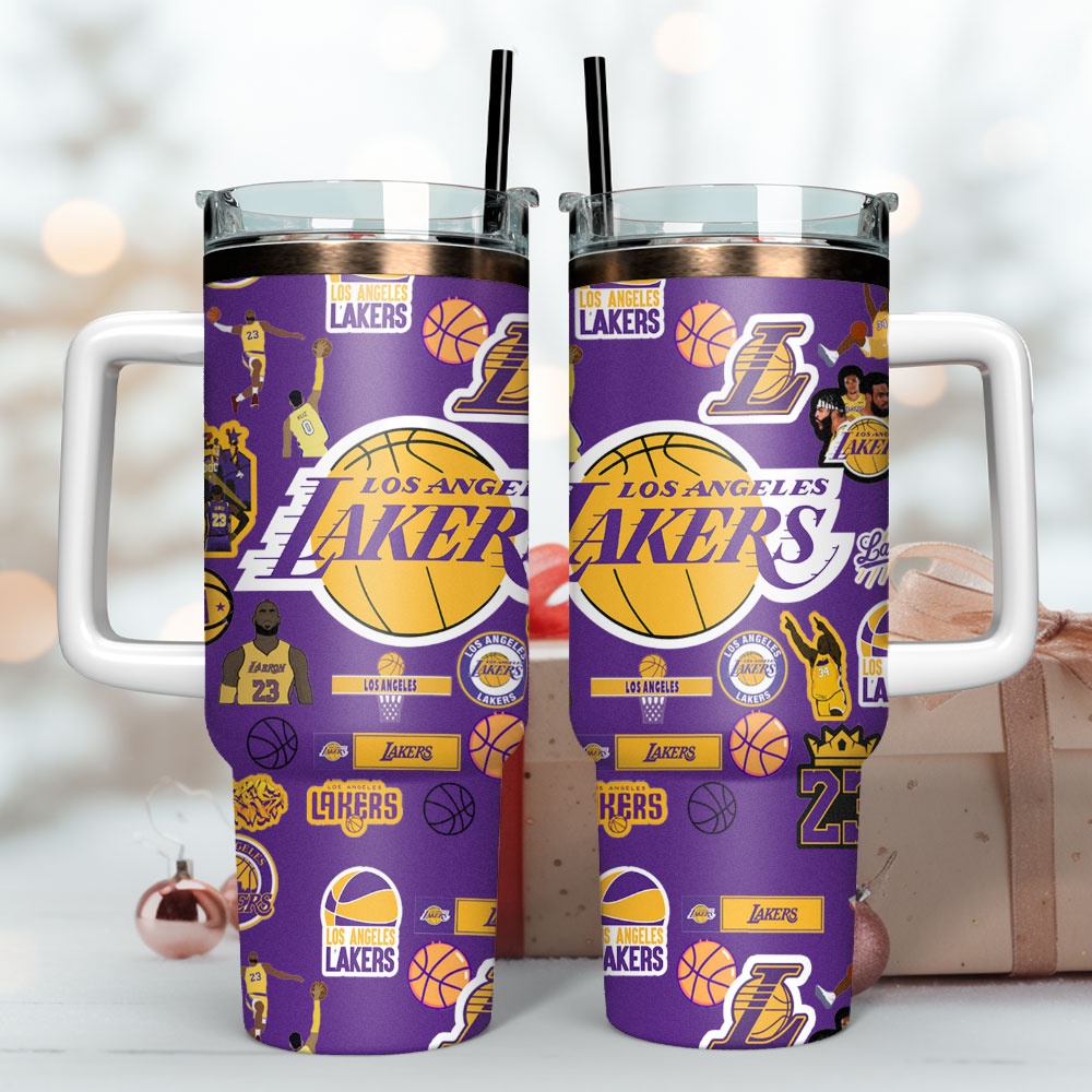 Basketball Lovers - Tumbler With Handle LA 15