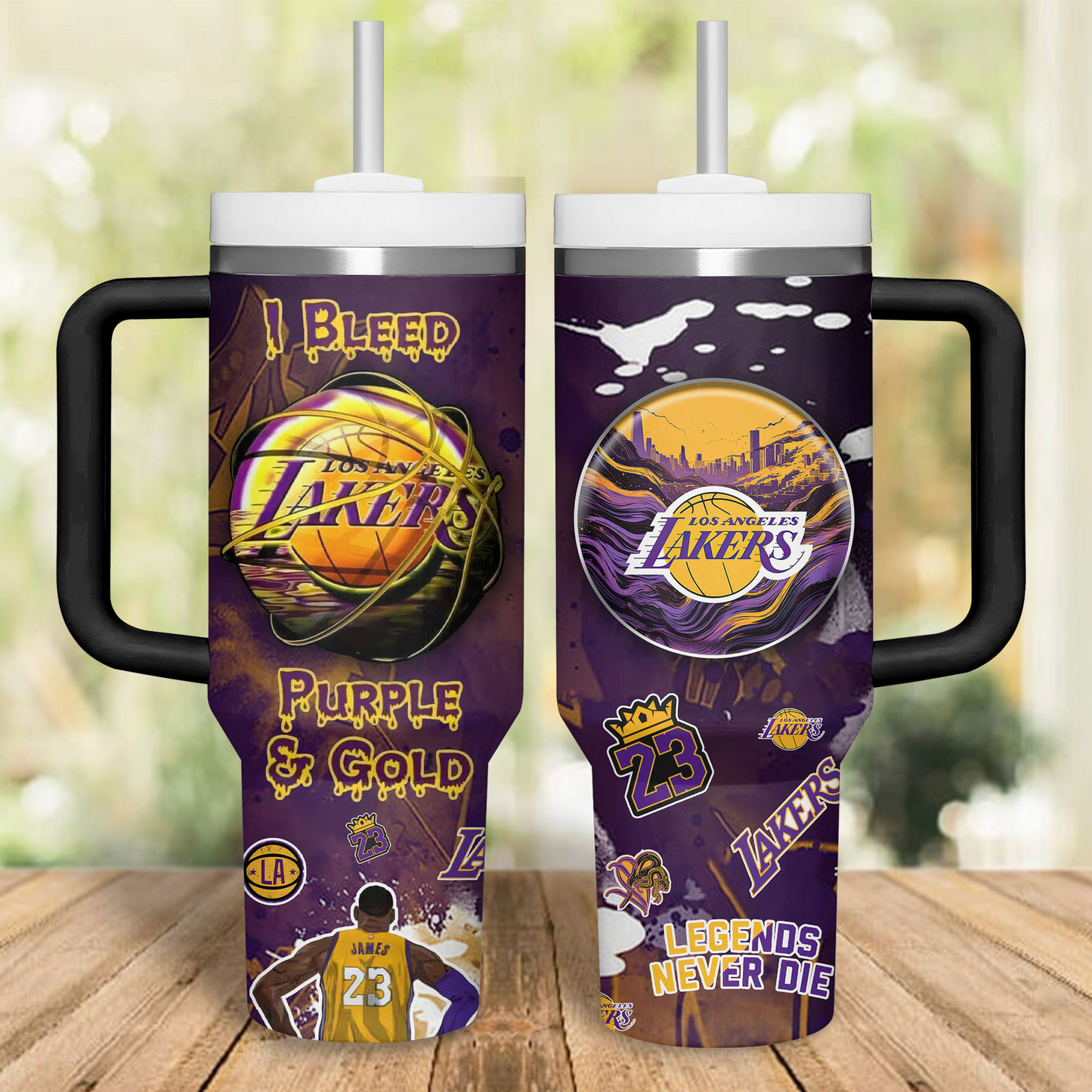 Basketball Lovers - Tumbler With Handle LA 14