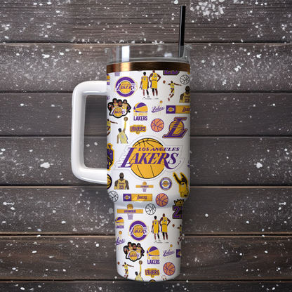 Basketball Lovers - Tumbler With Handle LA 11