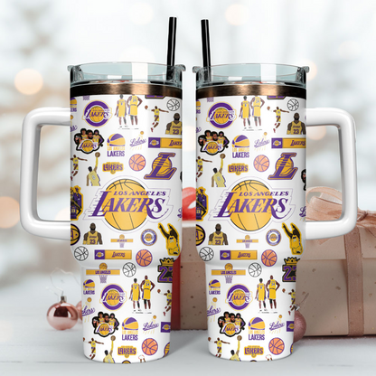 Basketball Lovers - Tumbler With Handle LA 11