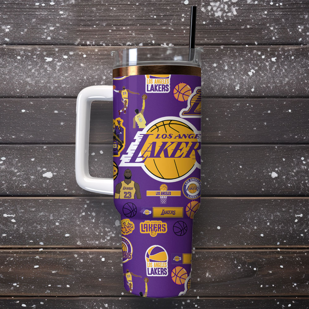 Basketball Lovers - Tumbler With Handle LA 15