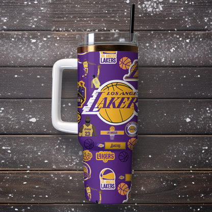 Basketball Lovers - Tumbler With Handle LA 15