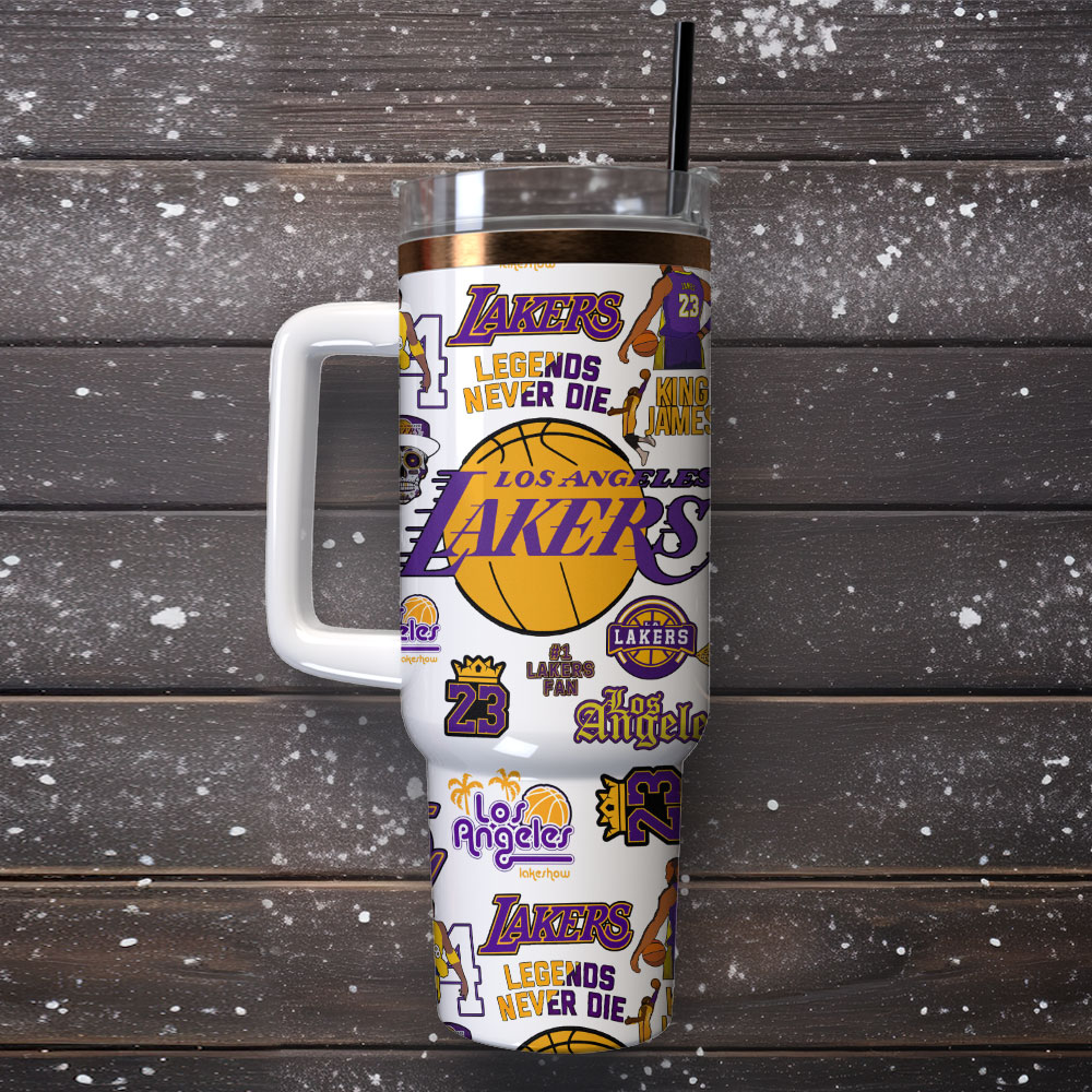 Basketball Lovers - Tumbler With Handle LA 12