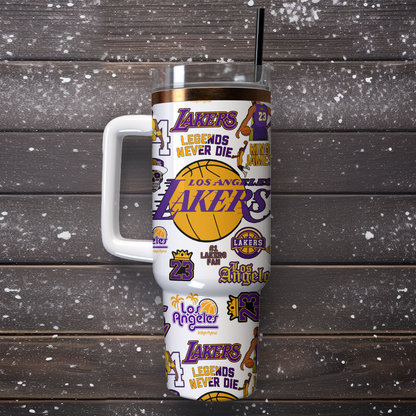 Basketball Lovers - Tumbler With Handle LA 12