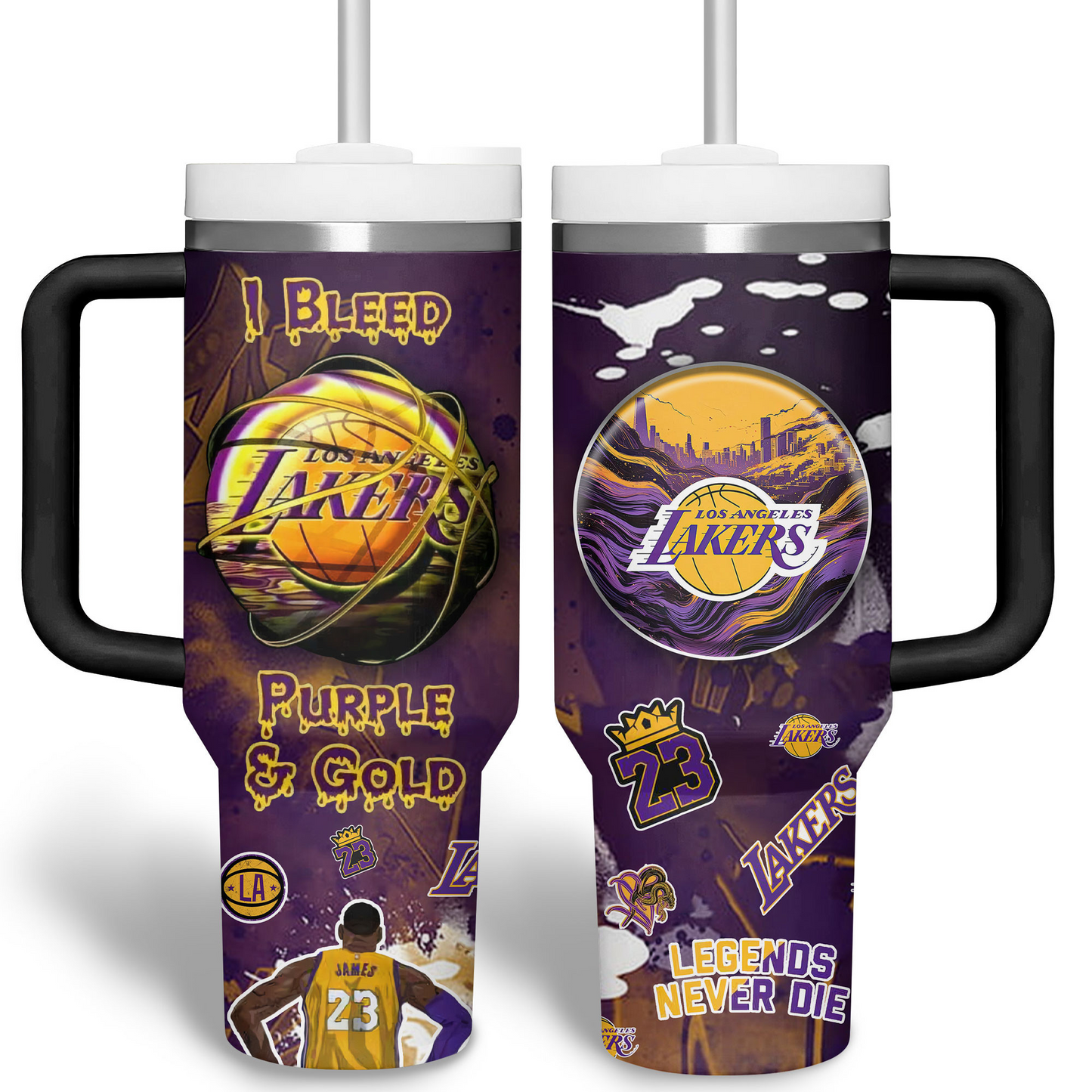 Basketball Lovers - Tumbler With Handle LA 14