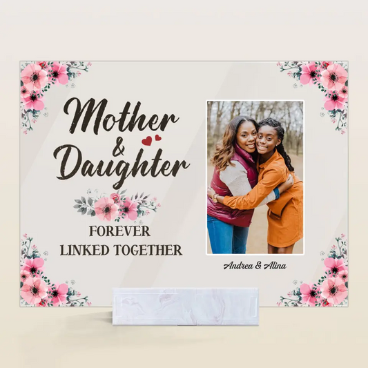 Personalized Acrylic Plaque - Gift For Family Member - Mother And Daughters