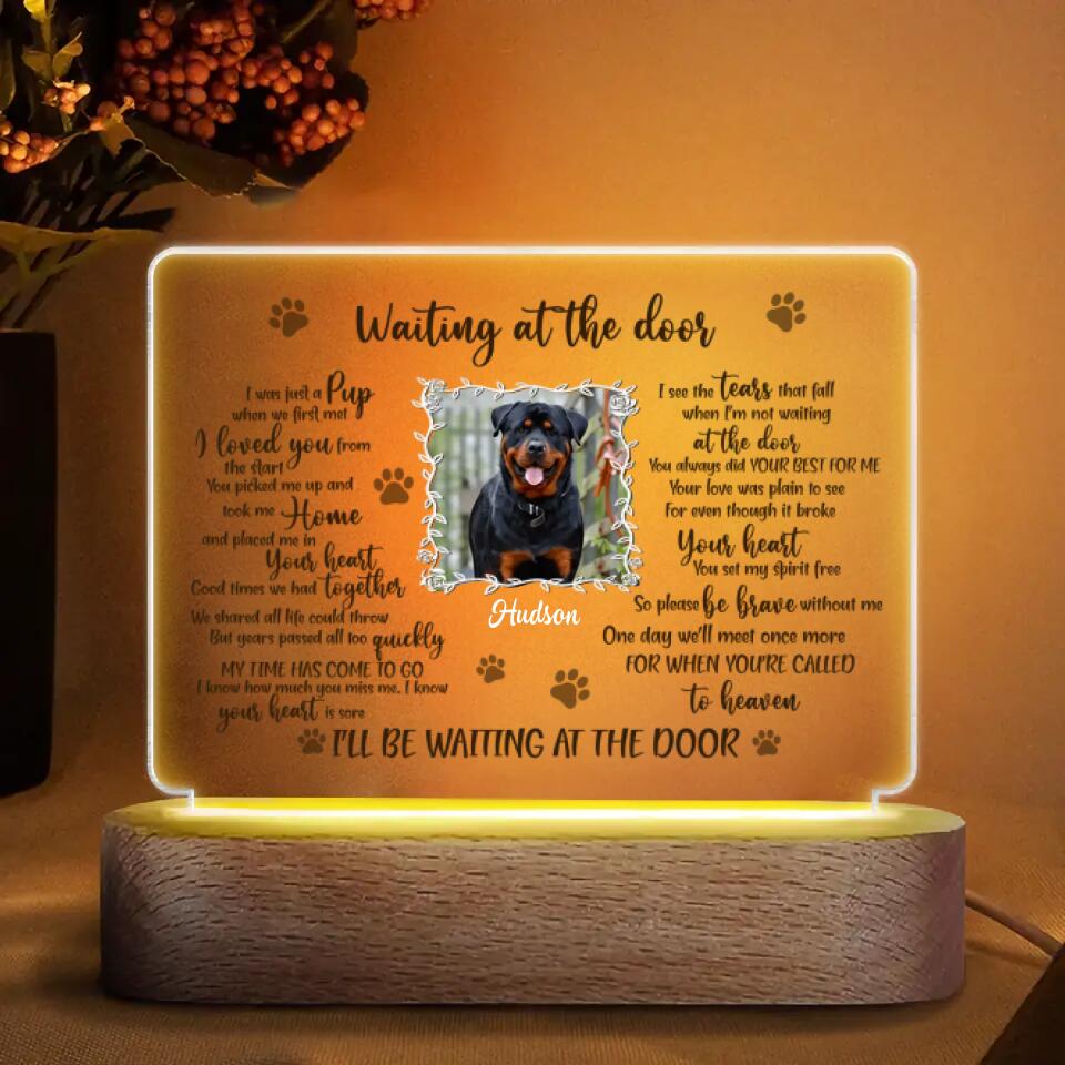 Personalized Acrylic LED Night Light - Gift For Dog Lover