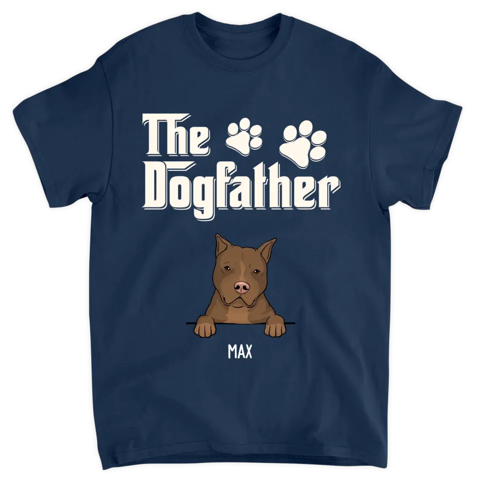 Personalized T-Shirt - Gift For Dog Lovers -The Dogfather