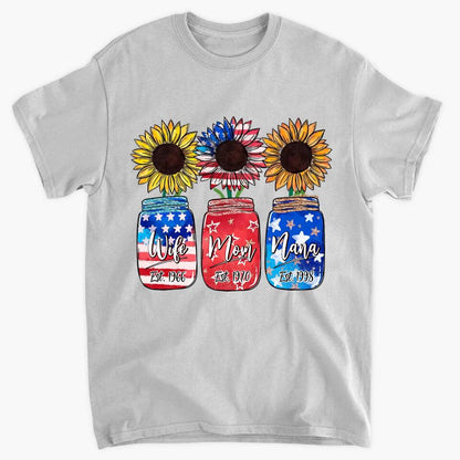 Personalized T-Shirt - Gift For Grandmas - Wife Mom Nana