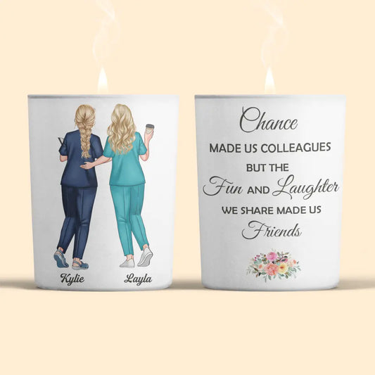Pesonalized Scent Candle_Nurse_Chance Made Us Colleagues Nurse_WRND011