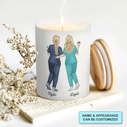 Pesonalized Scent Candle_Nurse_Chance Made Us Colleagues Nurse_WRND011