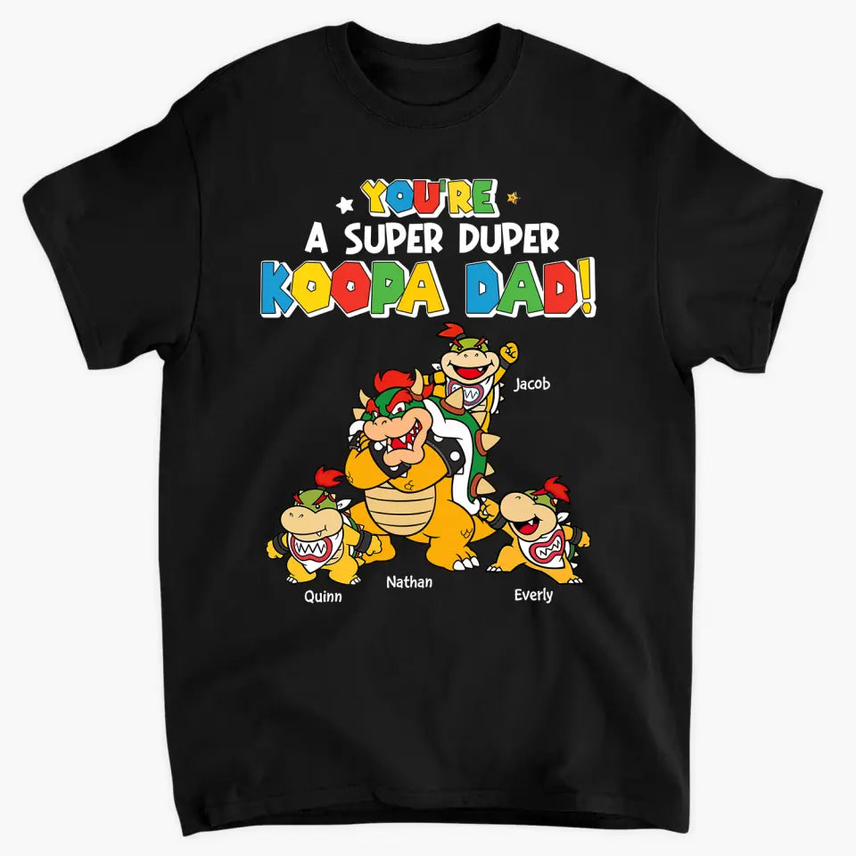 Personalized T-shirt - Father's Day, Birthday Gift For Dad, Grandpa - Super Duper Dad