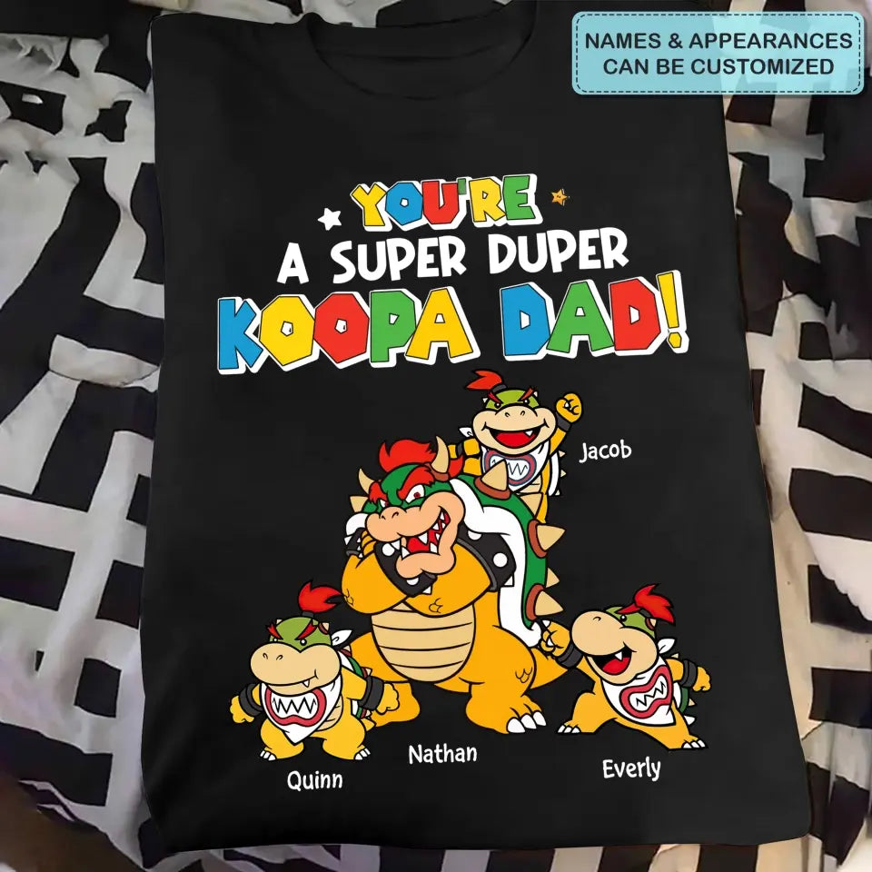 Personalized T-shirt - Father's Day, Birthday Gift For Dad, Grandpa - Super Duper Dad