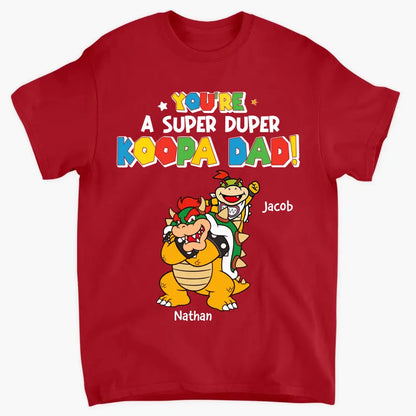 Personalized T-shirt - Father's Day, Birthday Gift For Dad, Grandpa - Super Duper Dad