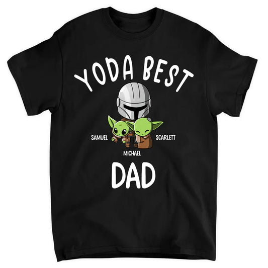 Personalized T-shirt - Father's Day, Birthday Gift For Dad, Grandpa - Best Dad In The Galaxy V2