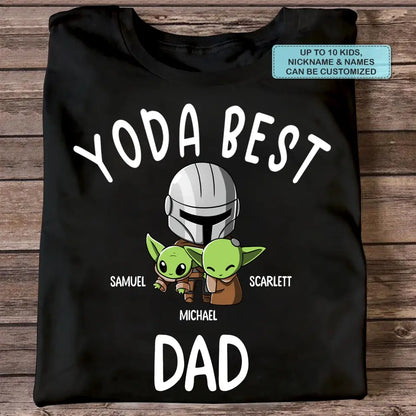 Personalized T-shirt - Father's Day, Birthday Gift For Dad, Grandpa - Best Dad In The Galaxy V2